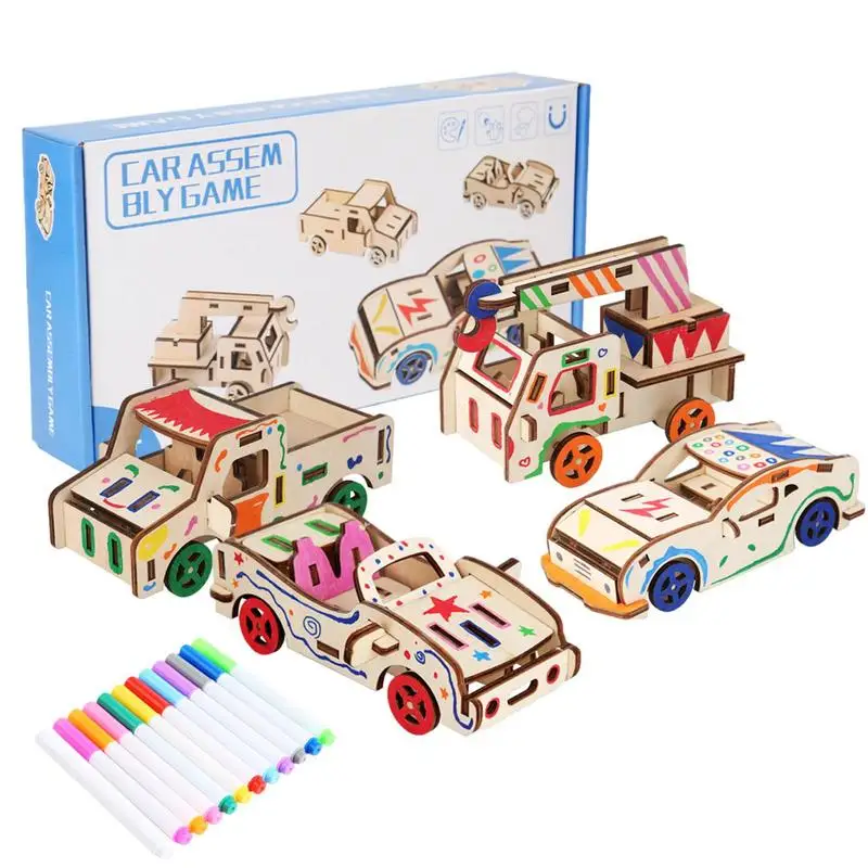 

Car 3d Puzzles Assembly Model For Adults To Build Attractive Amazing Creative Wood Puzzle Car Birthday Halloween Christmas Gift
