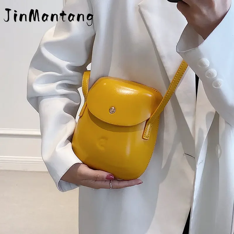 

Mini PU Leather Crossbody Bags for Women 2023 Summer Simple Fashion Handbags and Purses Female Cell Phone Shoulder