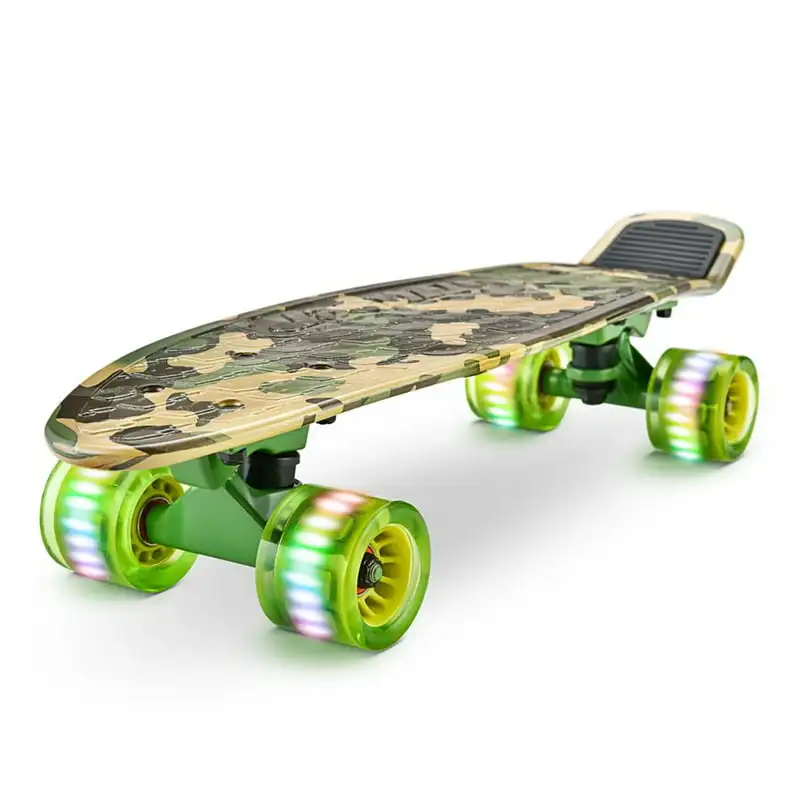 

Скейтборд Hurtle Mini Cruiser, 6 дюймов, из полипропилена, с двойным ударом W/3,25 дюйма, грузовик из алюминиевого сплава (Camo)