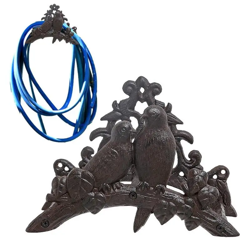 

Garden Hose Holders For Outside Iron Garden Hose Hanger Bird Shape Wall Mounted Water Hose Holder For Outside Yard Storage Hooks