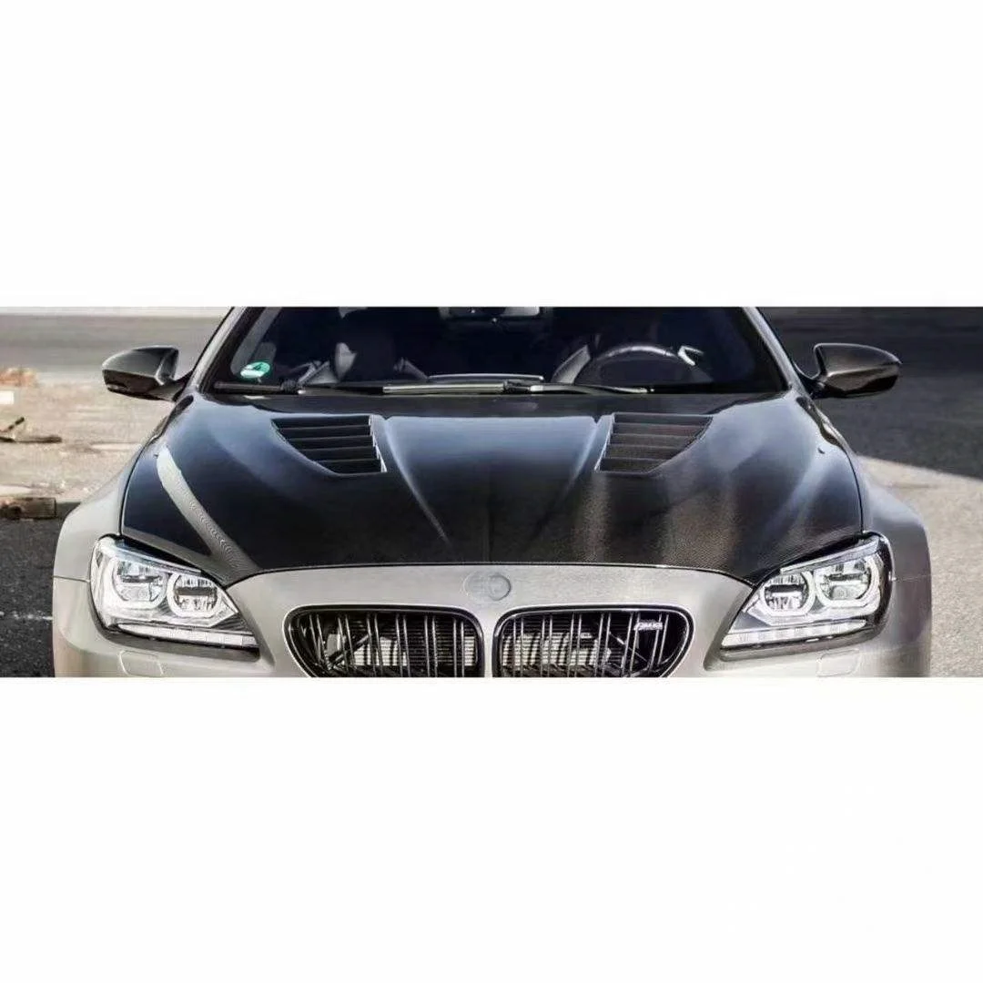 Фото Капот двигателя Haman Style для BMW 6 серии F06 F12 M6 из влажного углеродного волокна, высококачественный карбоновый обвес, карбоновый кузов №2