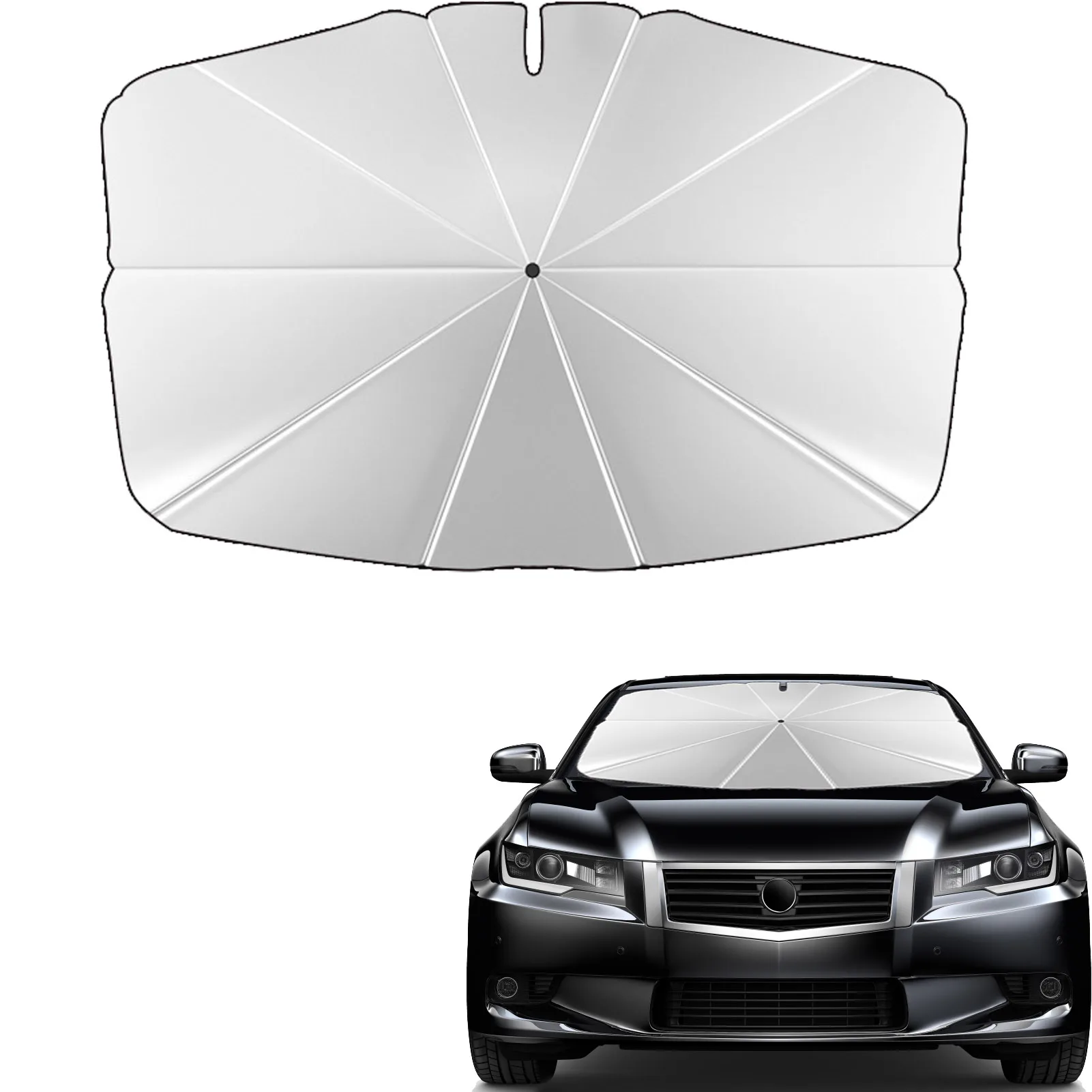 

2022 Car Umbrella Sun Shade for Tesla Model3/Y Front Window Sunshade Covers Car Sun Protector Windshield Protection Accessories