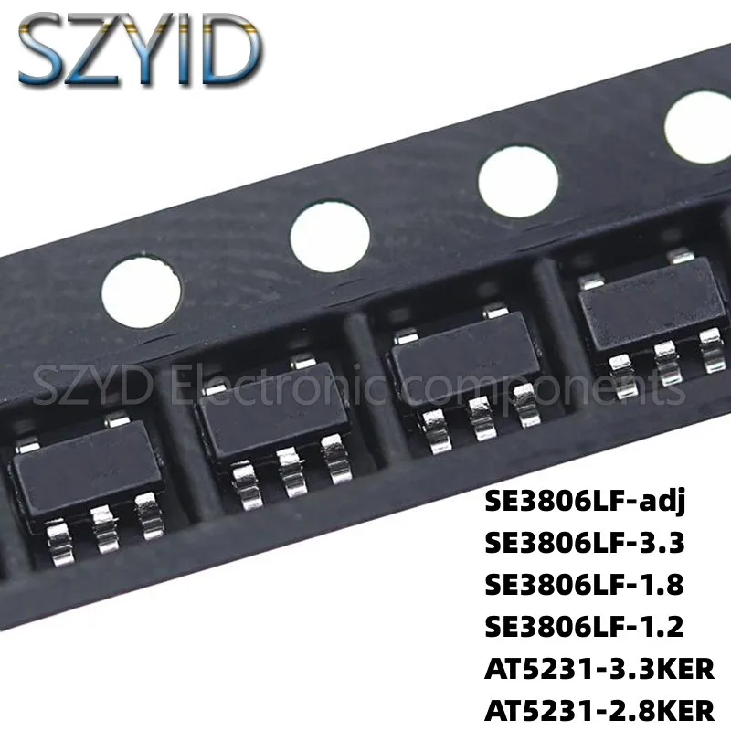 

100PCS SOT23-5 SE3806LF-adj SE3806LF-3.3 SE3806LF-1.8 SE3806LF-1.2 AT5231-3.3KER AT5231-2.8KER