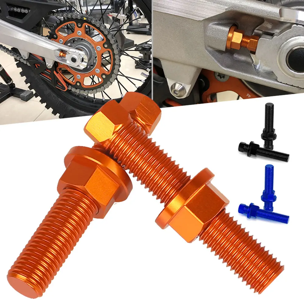 

M10 For 690 DUKE 690 690DUKE 2008 2009 2010 2011 2012 2013 2014 2015 2016 Motorcycle Rear Axle Blocks Chain Adjuster Bolt Screw