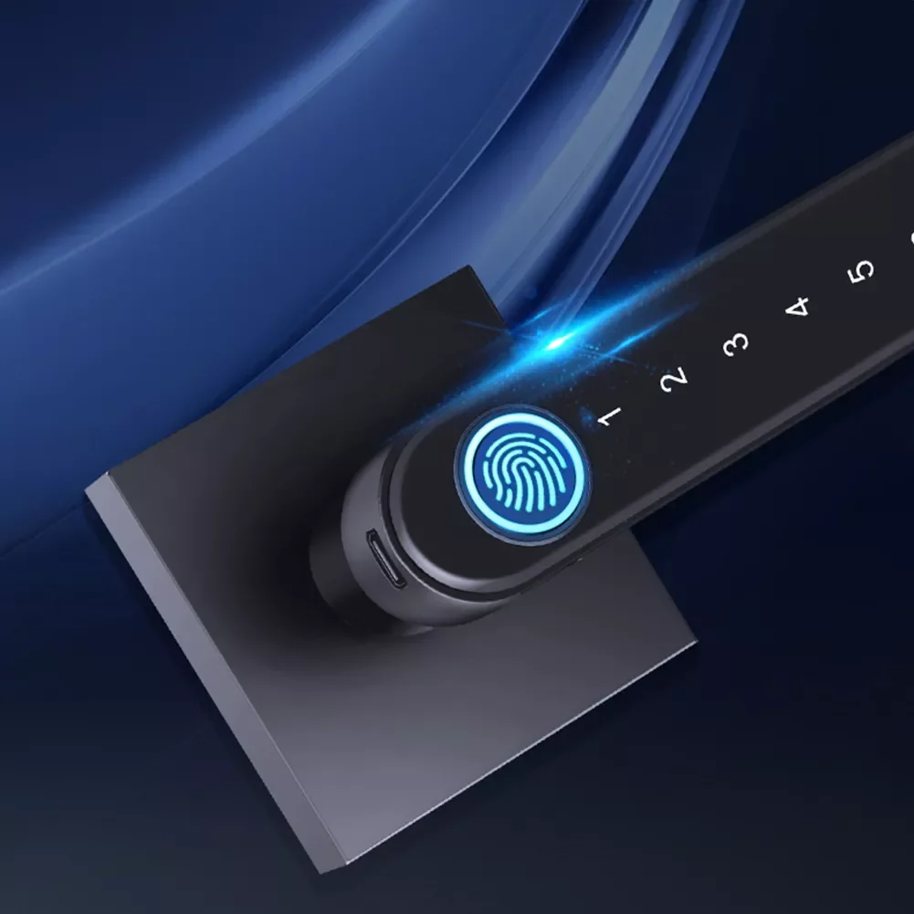 

Smart TTLock App Control Biometric Fingerprint Password Household Lever Handle Lock Electronic Door Locks for Home Door Lock