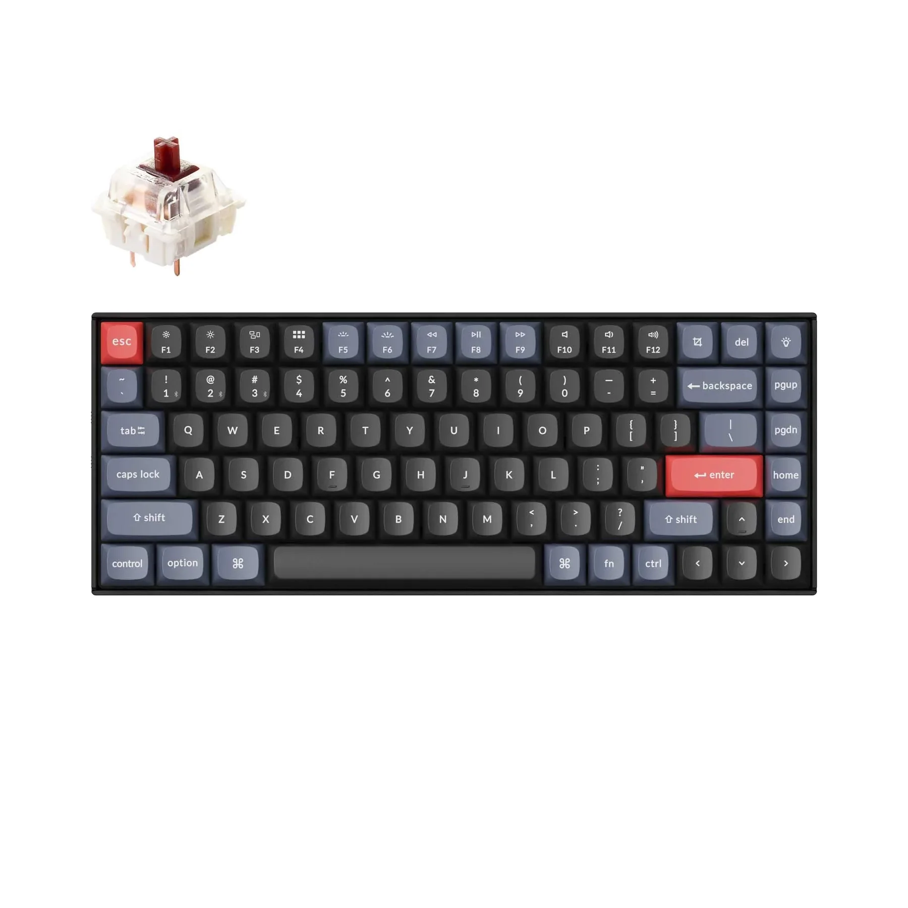 

Keychron K2 Pro G QMK/Беспроводная механическая клавиатура, полностью собранная, горячая Распродажа, с Keychron K Pro Switch PBT Keycap