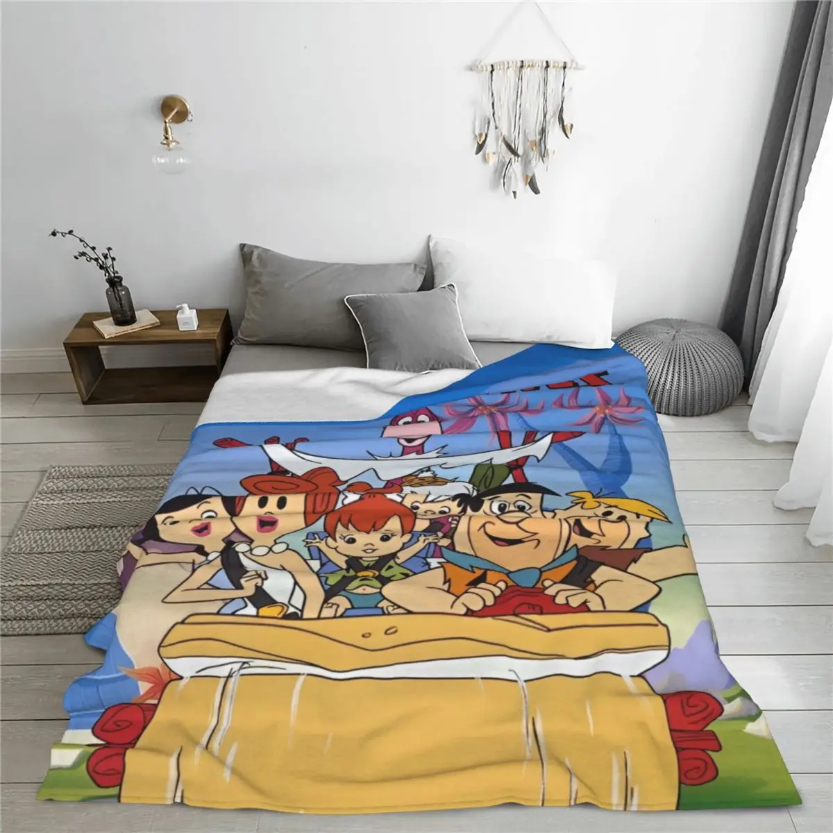 Уютное одеяло с рисунком из мультфильма дабба декоративное для комнаты Merch очень