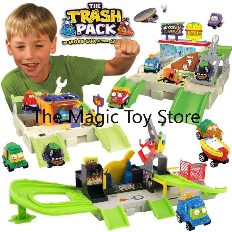 Оригинальный коллекционный игровой набор The Grossery Gang Burger Shop Track Monster Mini Vehicle с фигуркой и моделью для настольного декора (art.: 3920dc8450178) - 3920dc8450178