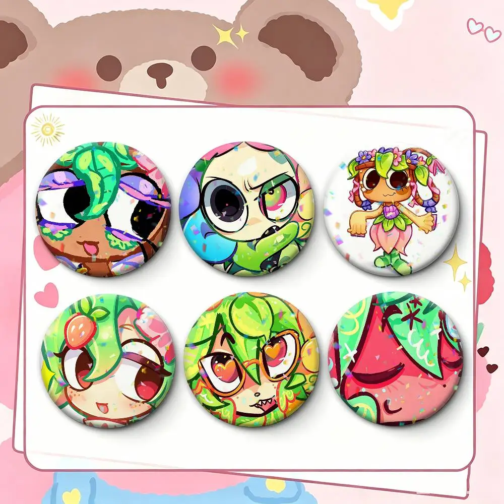 Фото Креативные жестяные значки-броши COOL S-Sprout D-Dandys W-World для одежды и рюкзаков №1