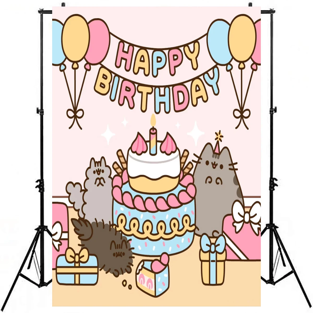 Фон для фотосъемки с надписью Happy Birthday
