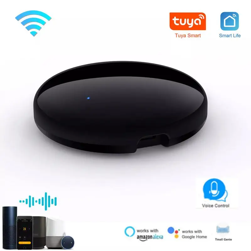 

Tuya Smart IR Remote Control WiFi With Temperature Humidity Sensor Control For Air Conditioner TV AC Universal For Alexa Google