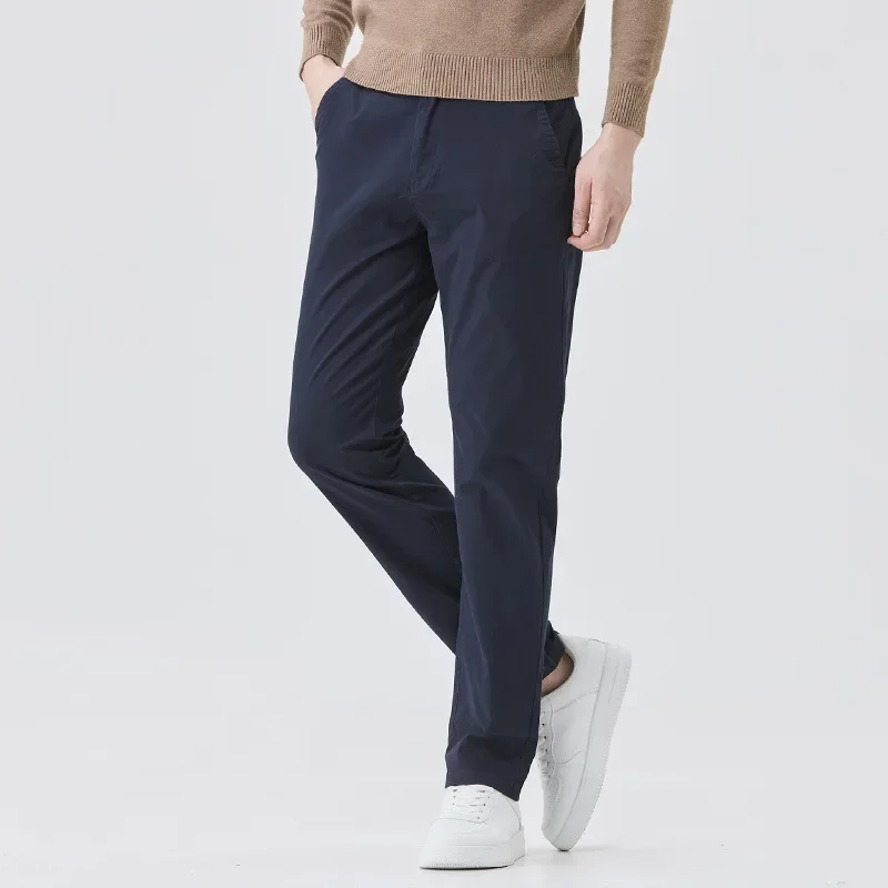 Осенние свободные прямые повседневные брюки для мужчин модные универсальные