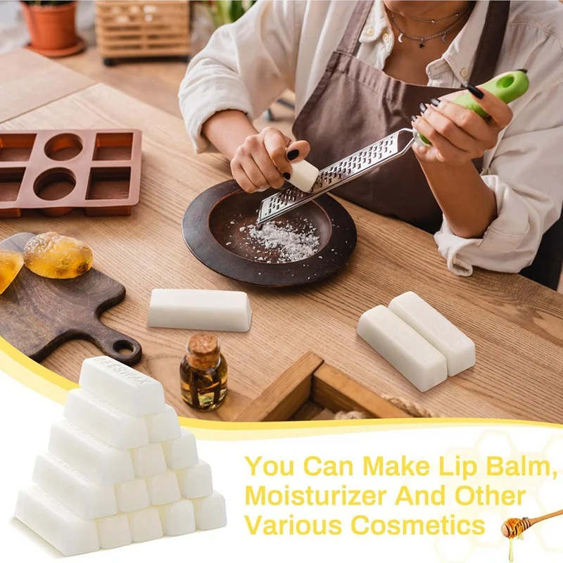 24 х 1 унция батончики из белого пчелиного воска чистые косметический воск для