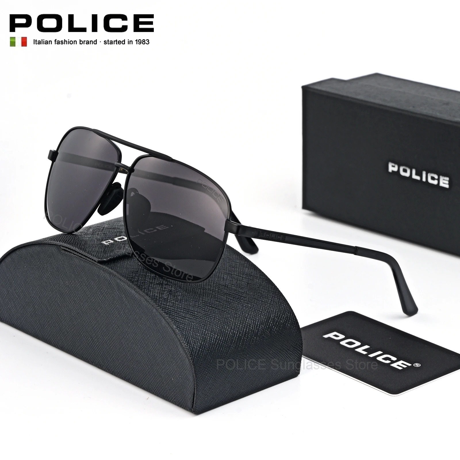 

POLICE Luxury Brand Sunglasses Fashion trend Men UV400 Polarized Brand Design Eyewear Male Anti-glare Driving Glasses