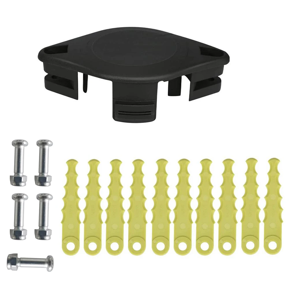 

11Pcs/set For Ryobi 18V Cordless Lawn Trimmer Trimming Head With Plastic Blade Garden Tool Parts Replacement