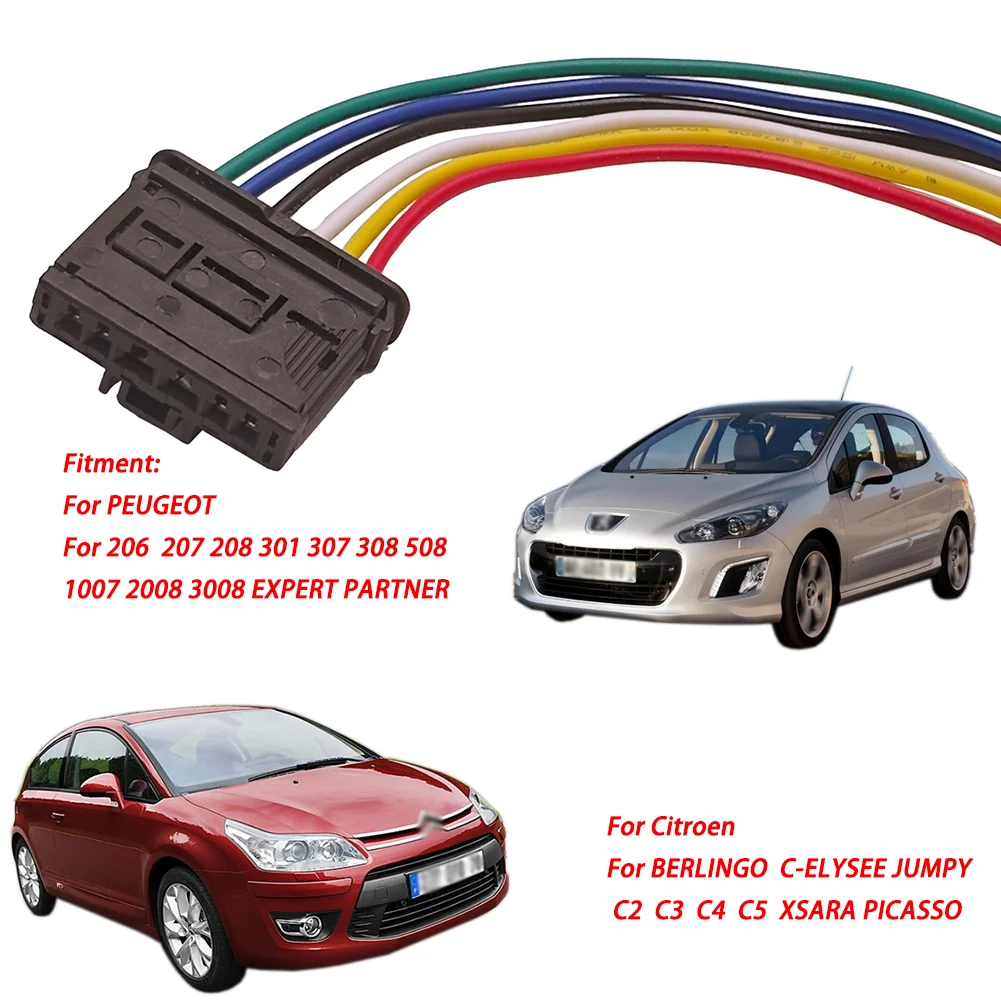 Фото 2X для PEUGEOT 206 207 208 301 307 308 508 1007 2008 EXPERT PARTNER Разъем заднего фонаря с косичкой, предварительно смонтированный 1606248780 №3