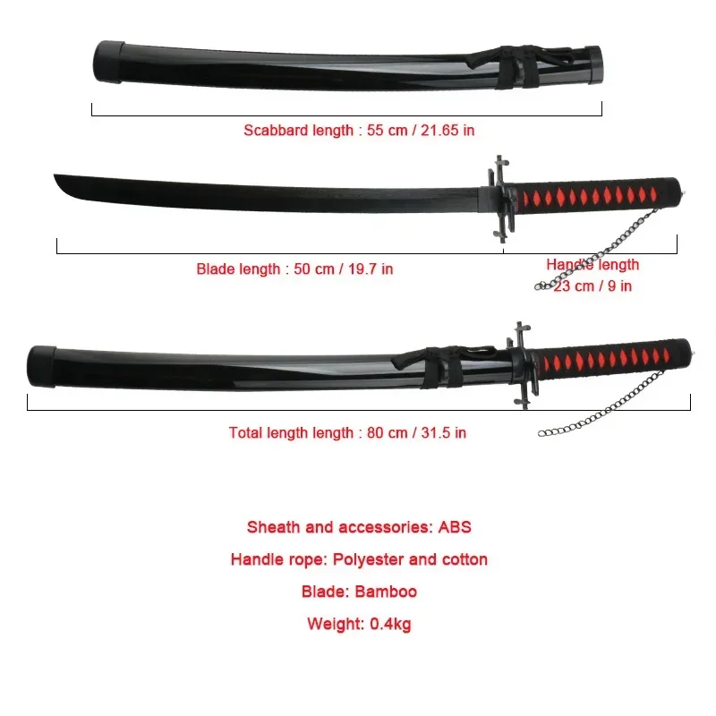 80 см/31 5 &quotОтбеливатель Катана аниме персонаж игрушки меч реквизит для фильма