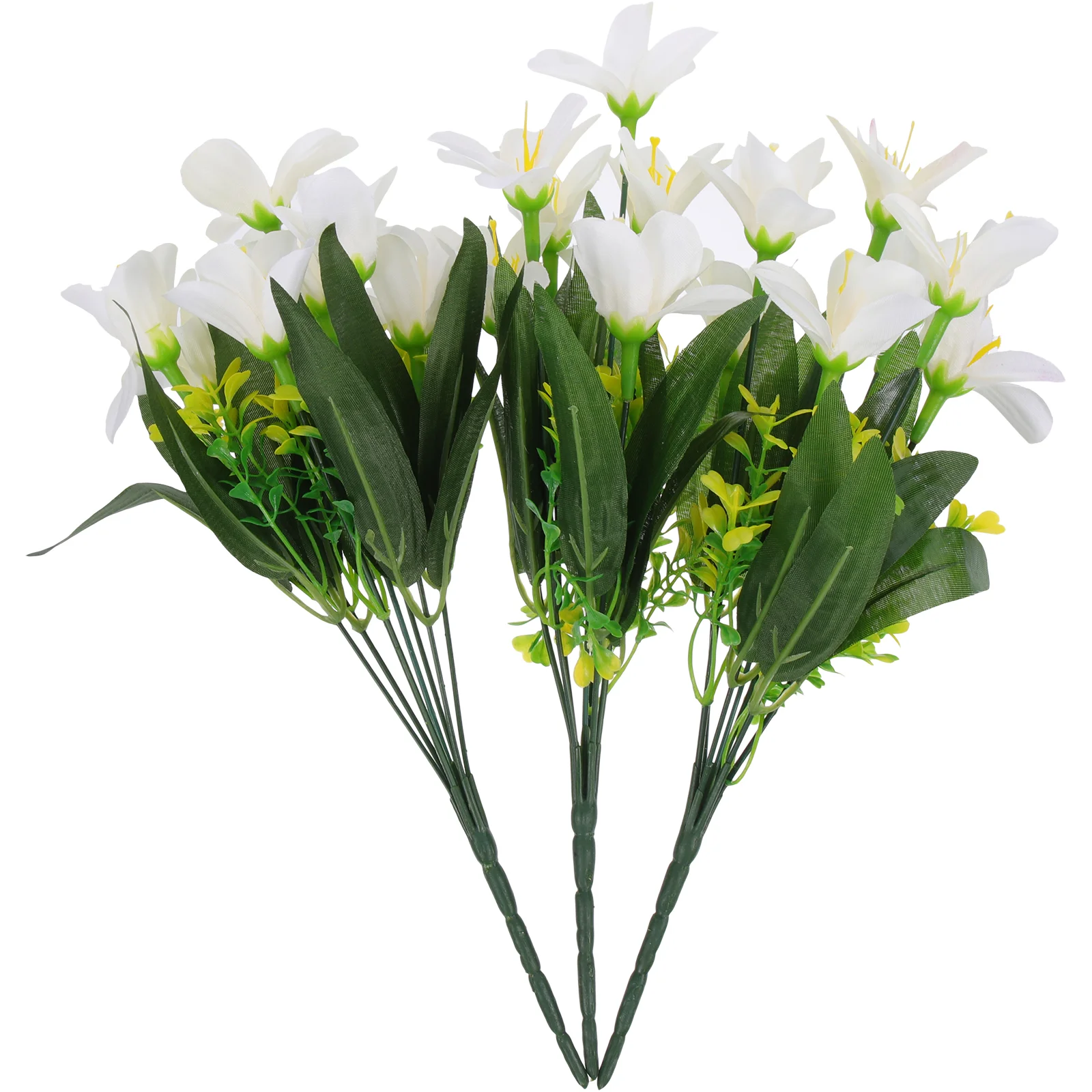 

3 Pcs Wedding Bouquets Realistic Bouquet Flower Decorations Vivid Bouquet Wedding Table Decor Artificial Flower Lily 7 Lilies