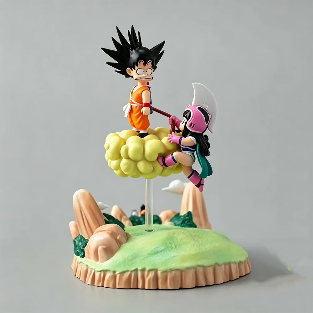 Фигурка Сон Гоку и Чи-Чи 15 см, аниме-персонажи Dragon Ball, модель для гольфа, игрушка, подарок, коллекционный предмет, украшение, сувенир, ПВХ (art.: 3920da306463d) - 3920da306463d