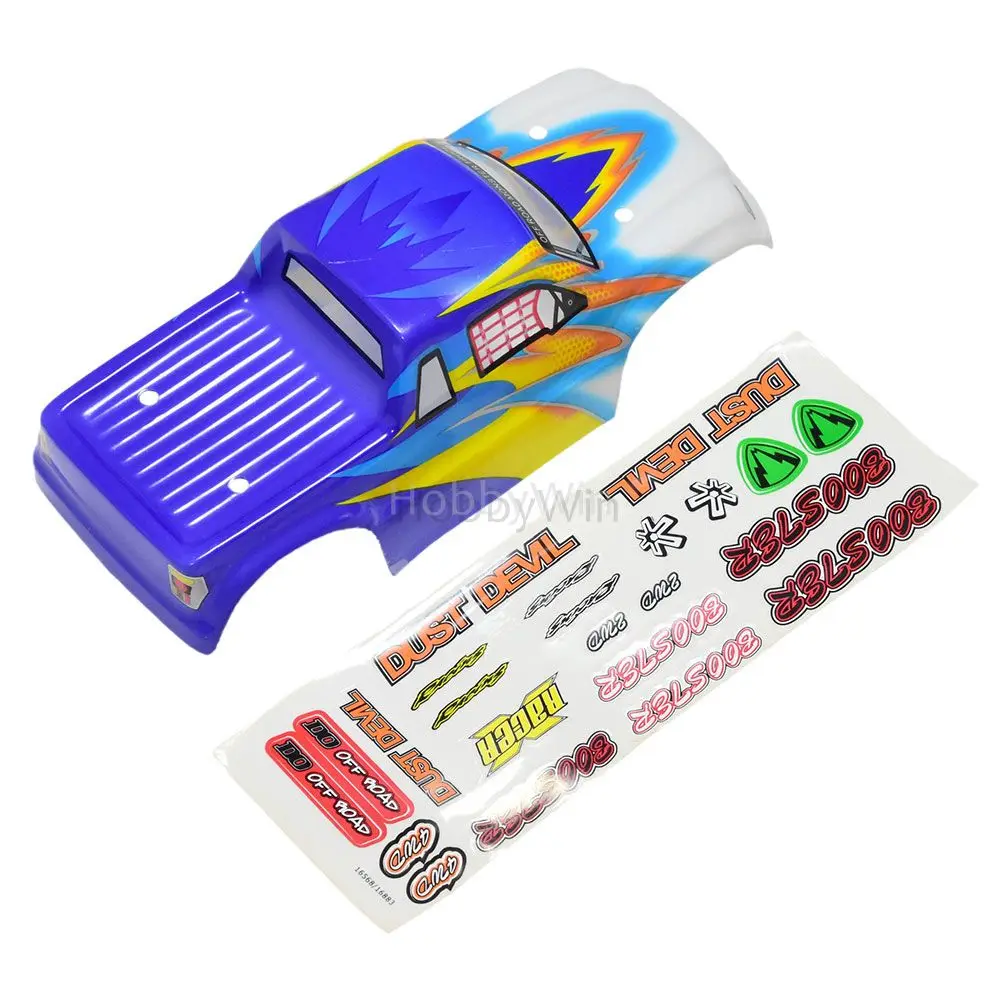 Деталь HBX 16310 синий кузов грузовика + наклейки для Haiboxing 1/16 RC монстр-Трак 16883 |