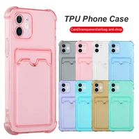 phone case iphone 11 12 13 pro max clear card iphone casing clear case back cover card storage iphone case