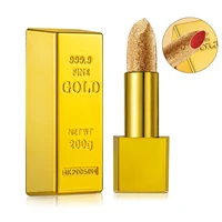 q1qd 6 colors optional gold lipstick with glitter lip gloss long lasting velvet matt lipstick moisturizing makeup cosmetics