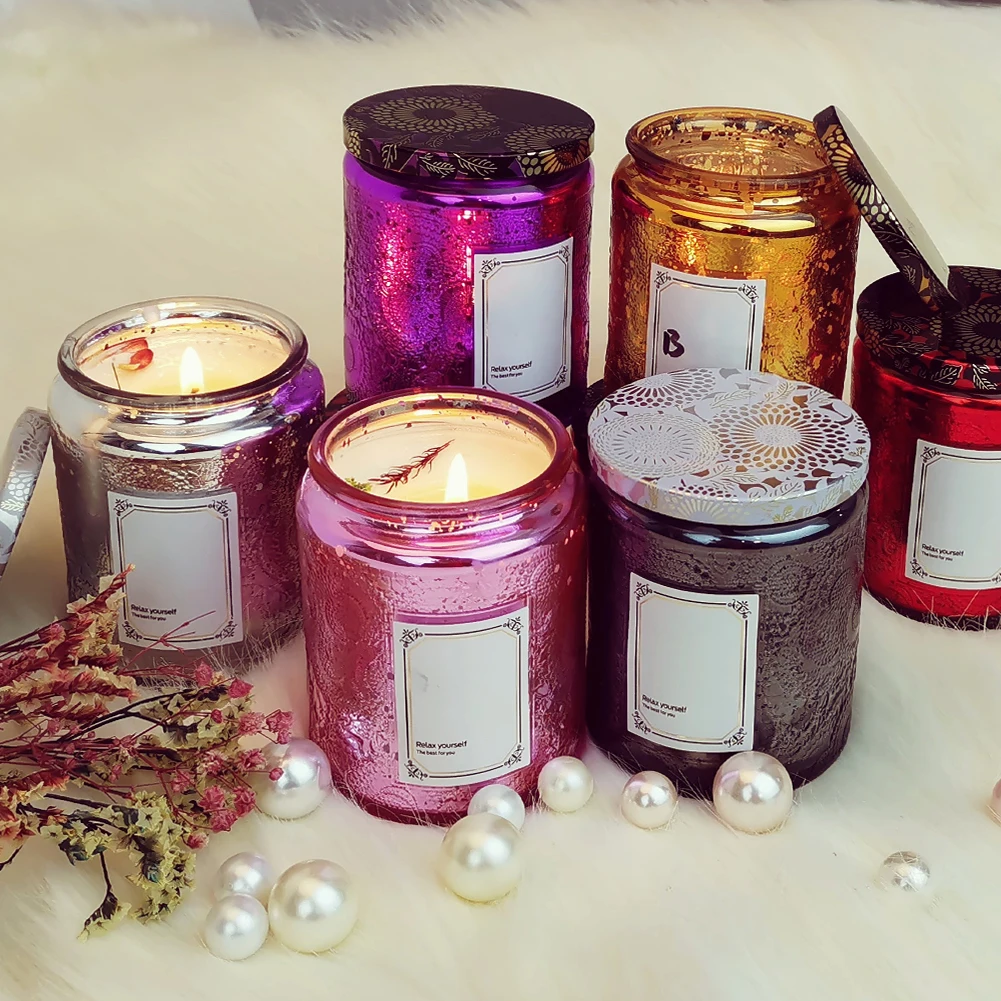 6 шт. в упаковке ароматические свечи стеклянная бутылка 240 мл ароматерапия сделай