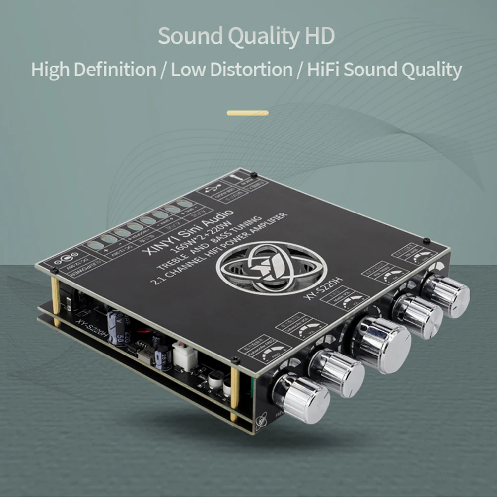 XY-S220H 2x160 Вт + 220 Bluetooth-совместимый 5 1 AUX 2 CH стерео домашний музыкальный модуль аудио