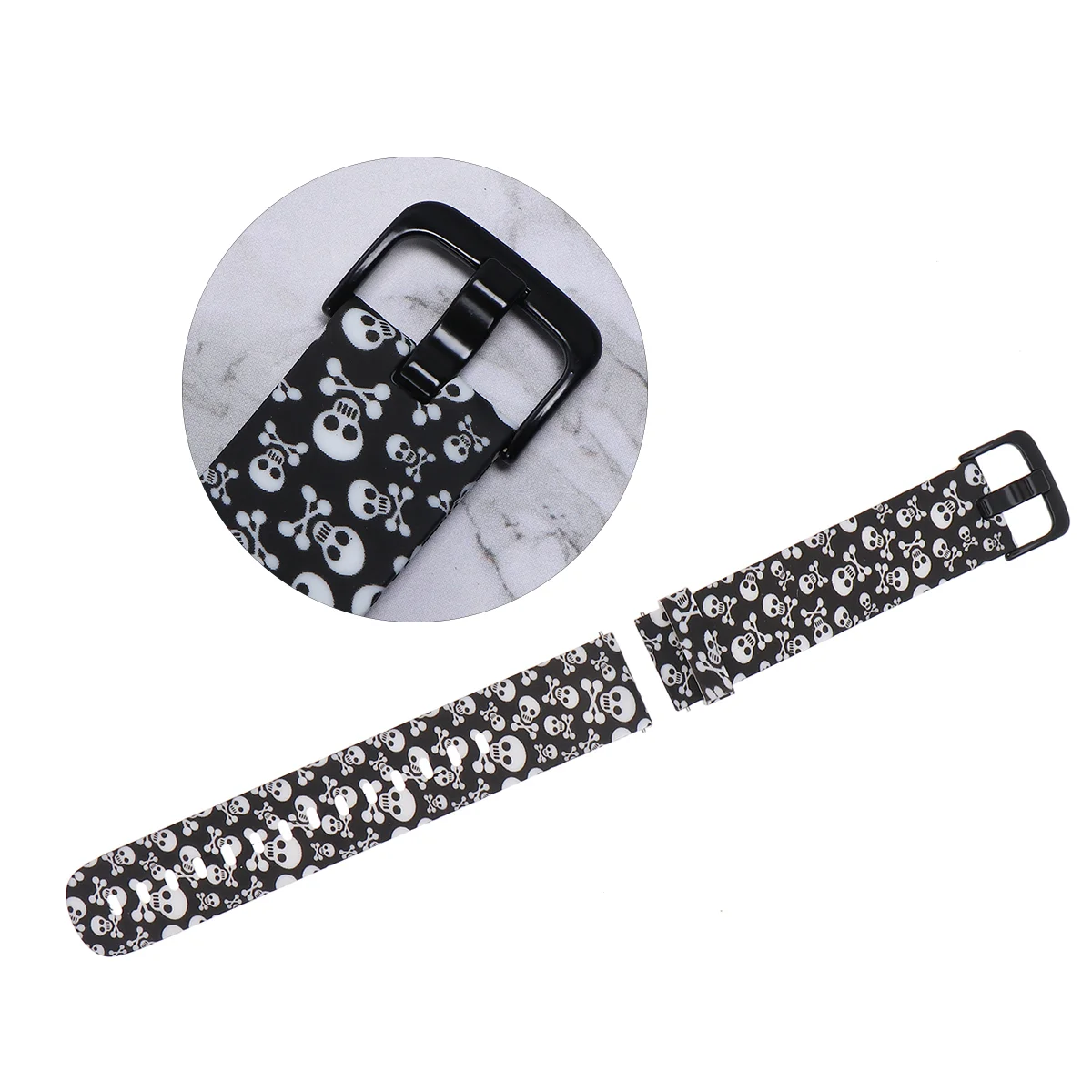 

Youth Version Watchband Silicone Wristband Multi-pattern Watch Strap Compatible for Watch Style