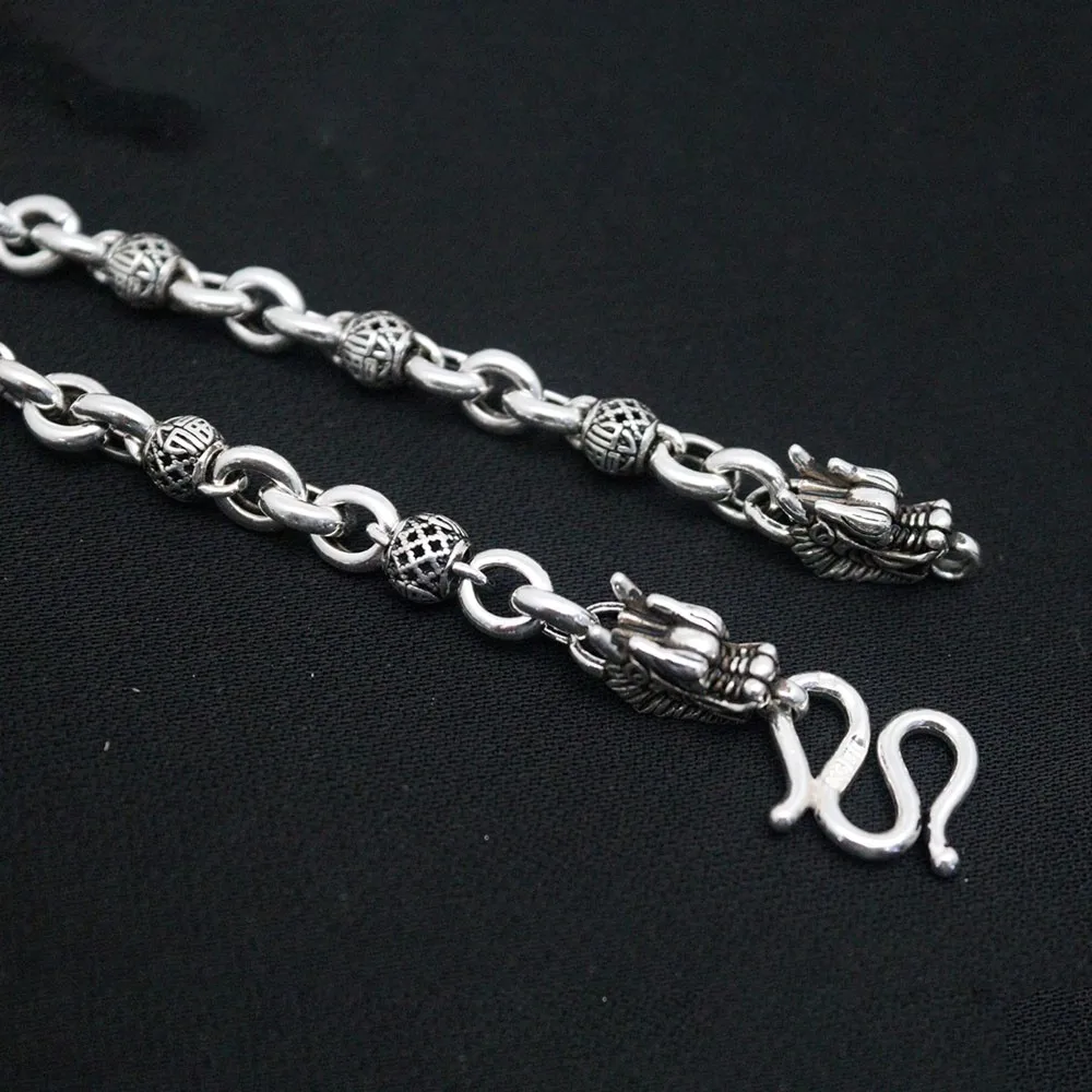 Ожерелье из серебра 999 пробы 48 г/55 см