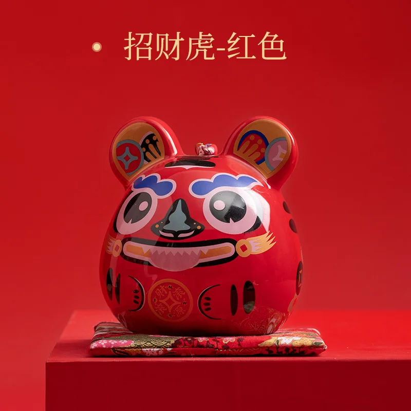 2022 Creative Ceramic Tiger Piggy Bank Decor Beautiful Meaning of Blessing Living Room Decoration Exquisite Gifts for Friends |