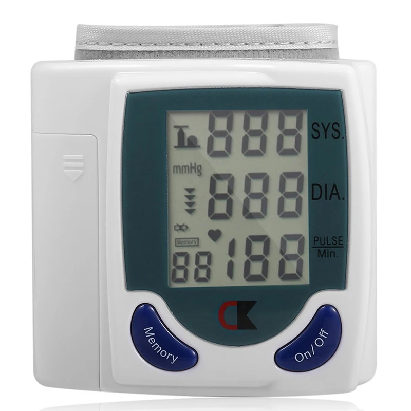 

Hematomanometer Digital Wrist Monitors Pulse Heart Beat Rate Meter Device Medical Equipment Mini Sphygmomanometer