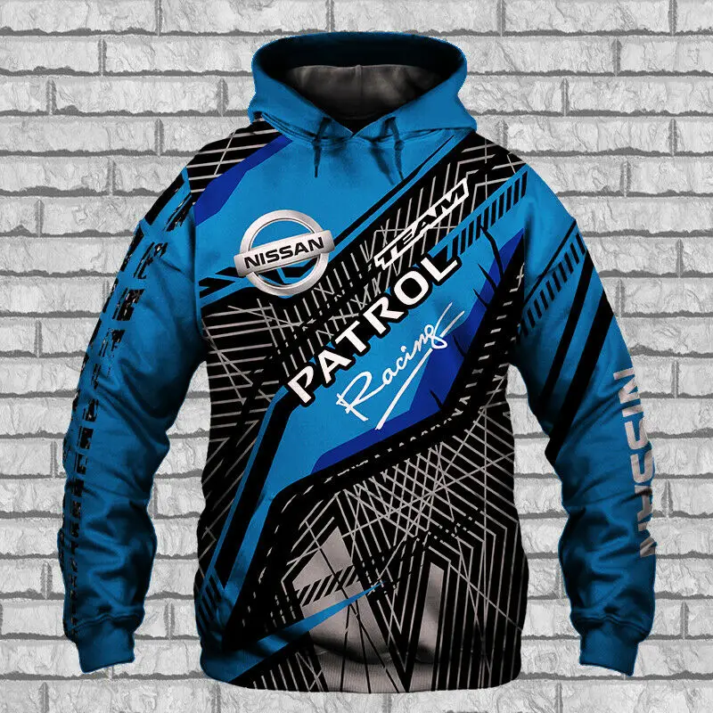 

Мужская толстовка с капюшоном для женщин, цифровая 3D Толстовка с принтом для Nissan Car Racing, cremallera, Джерси неформальная, chaqueta d