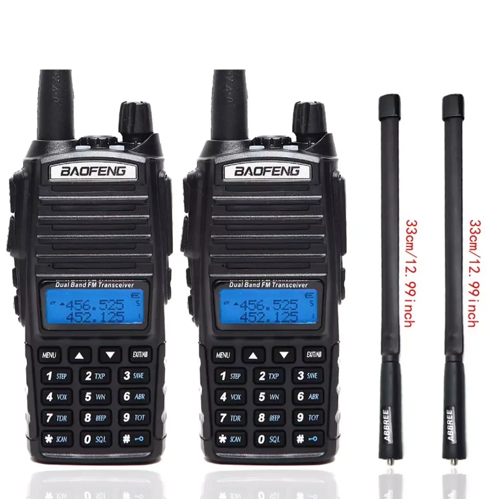 

2 шт., портативная рация двухсторонней связи UV82
