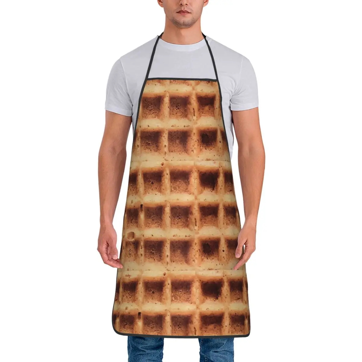 Фартуки вафельного времени шеф-повар кулинария кухня нагрудник без рукавов