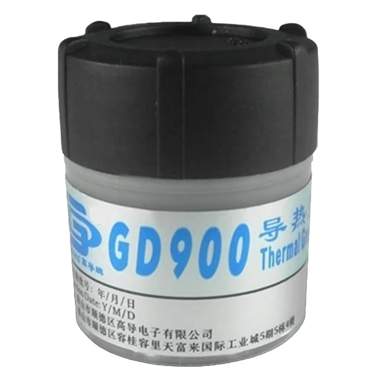 

20CB GD900 Thermal Conductive Paste Grease CPU GPU Heatsink Compound for Thermostat Processor Laptop Cooling LED Light