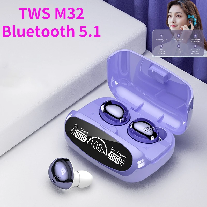 

TWS Fashion Wireless Bluetooth Headphones Stereo Touch Headset Sports Waterproof Earpieces Mini In Ear Earbuds With Mic Earphone