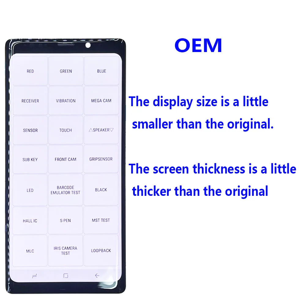 Tanie AMOLED Do Samsung Galaxy Note 9 Wyświetlacz LCD Ekran Dotykowy Digitizer Do Samsung Galaxy Note 9 N960F N960U N9600/DS Z Ramką