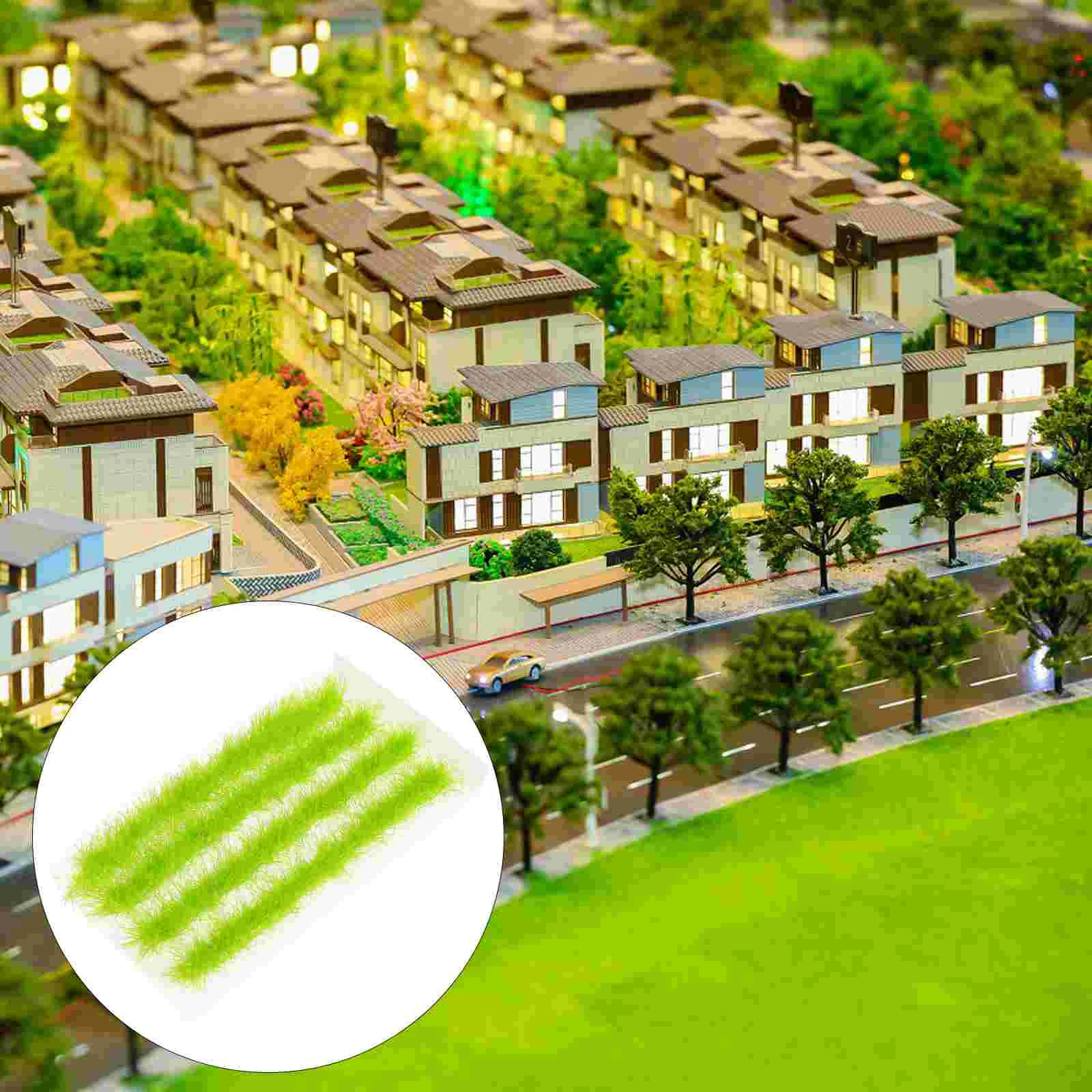 Искусственная трава песок модель макета статические мини-поддельные растения