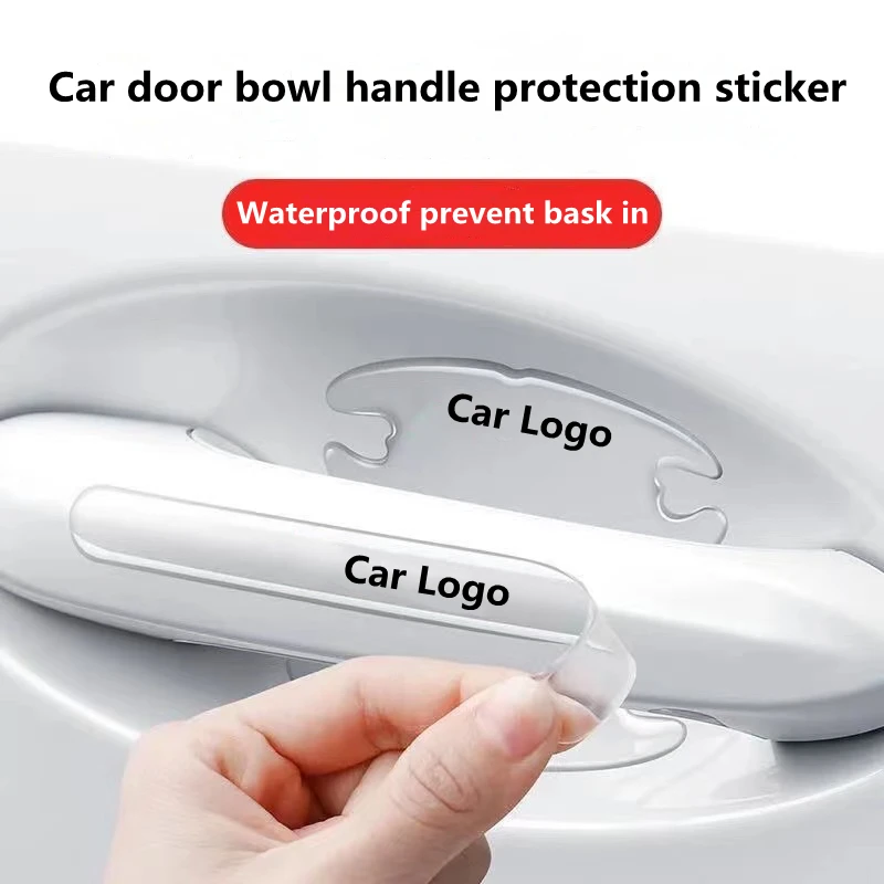 Car Protection Sticker Car door bowl door handle protection sticker rearview mirror door glued ...