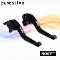 fit for speed triple speedtriple 1997 2003 short brake clutch levers motorcycle cnc accessories adjustable parking handle set
