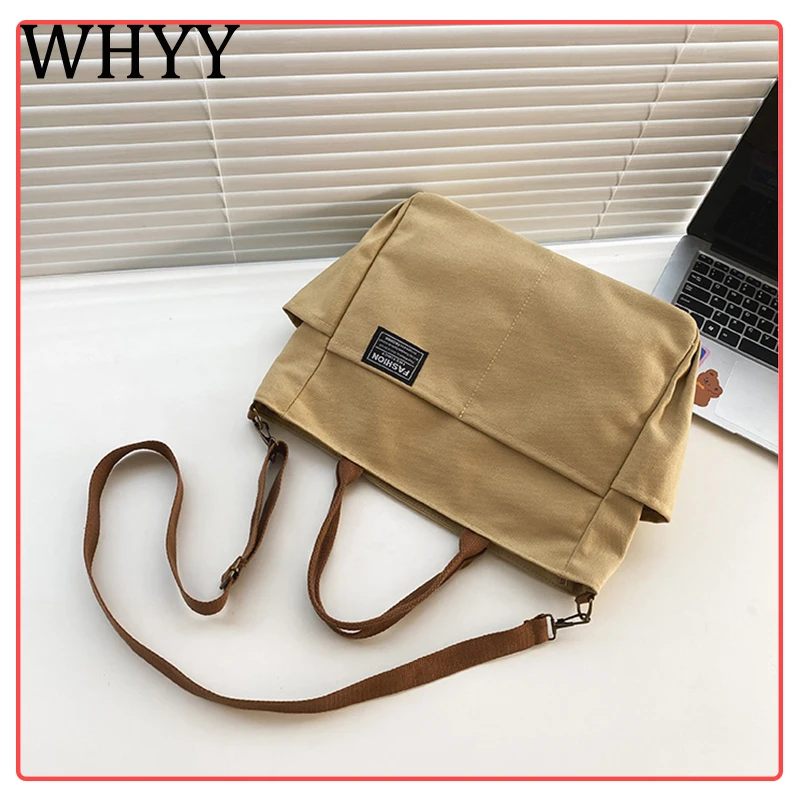 

Сумки WHYY для женщин, 2023 Холщовая Сумка на плечо, многоразовые сумки для покупок, Женская Повседневная Сумка-тоут, женская сумка-мессенджер