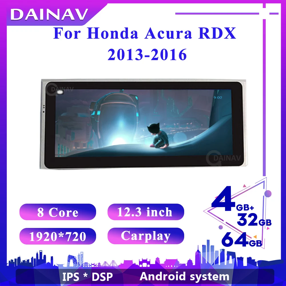 

Автомагнитола для Honda Acura RDX 2013-2016 128G 2 din Android