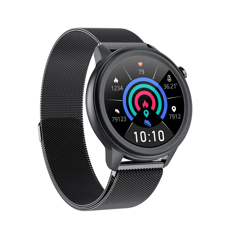 

Смарт-часы E80 для мужчин и женщин, фитнес-трекер с измерением температуры тела, пульсометром и ЭКГ, с влагозащитой IP68