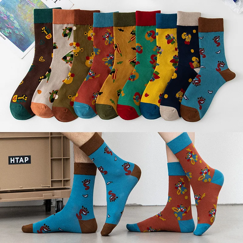 

New combed cotton socks long tube men and women couple socks trend street long tube leisure socks basketball socks