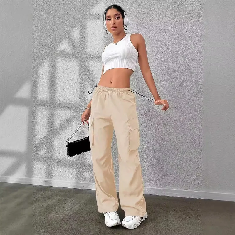 Ранняя осень 2024 панк Американский буквенный принт Спайс спортивные брюки для