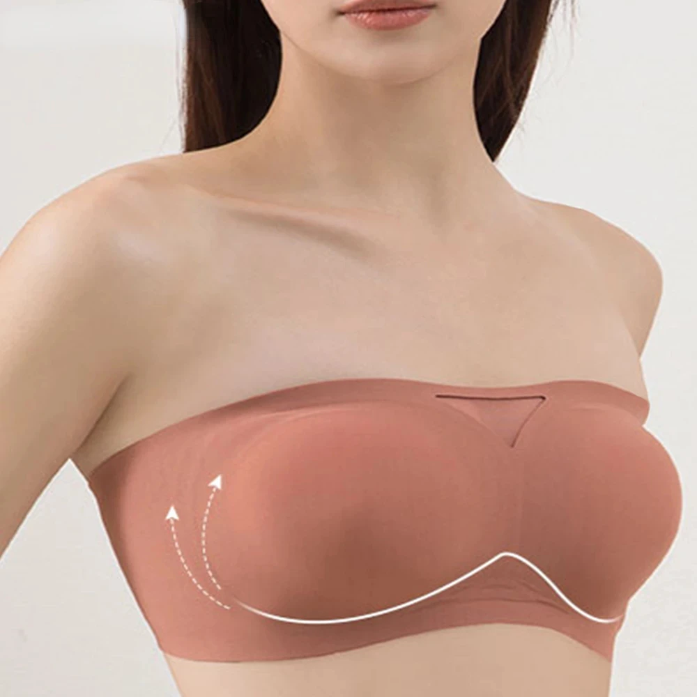 

Strapless Bra for Woman Push Up Wire Free Tube Top Seamless Invisible Lingerie Soft Sexy Bralette Dropshipping 2022 Top Mujer