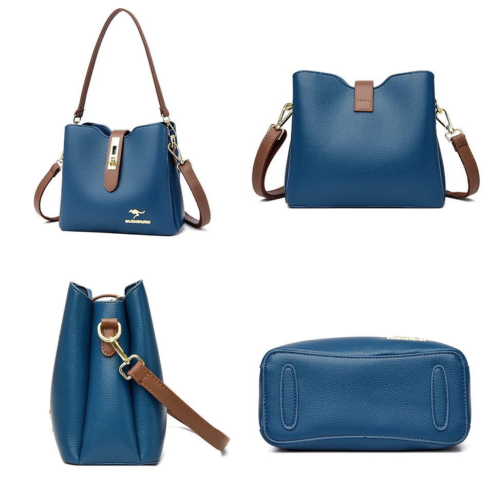 Сумка-мессенджер Женская трехслойная Роскошный дизайнерский саквояж на плечо