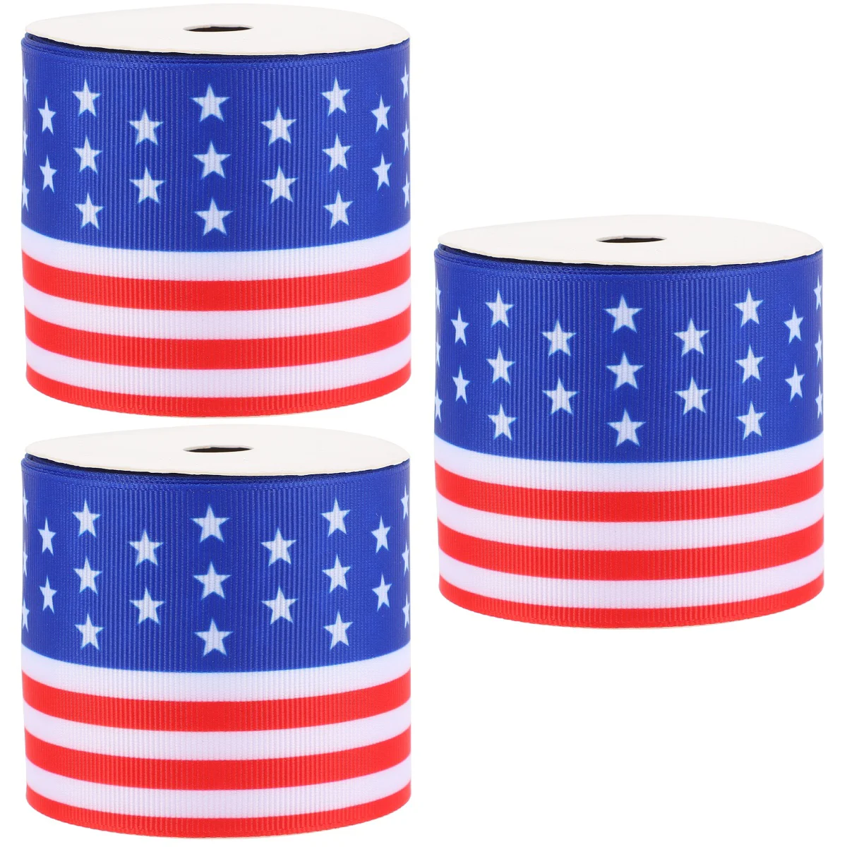 

Ribbon Day Diy Gift Craft American Independence Packaging 4Thjulychristmas Ribbons Flower Supplies Flag Wrapping Party Usa Wired