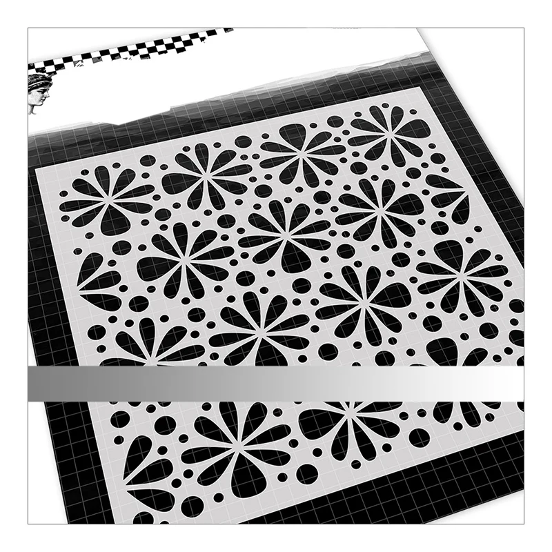 

Новинка 2022, трафарет с цветочным узором на День святого Валентина для творчества, бумажная открытка для творчества, фон для скрапбукинга, бе...